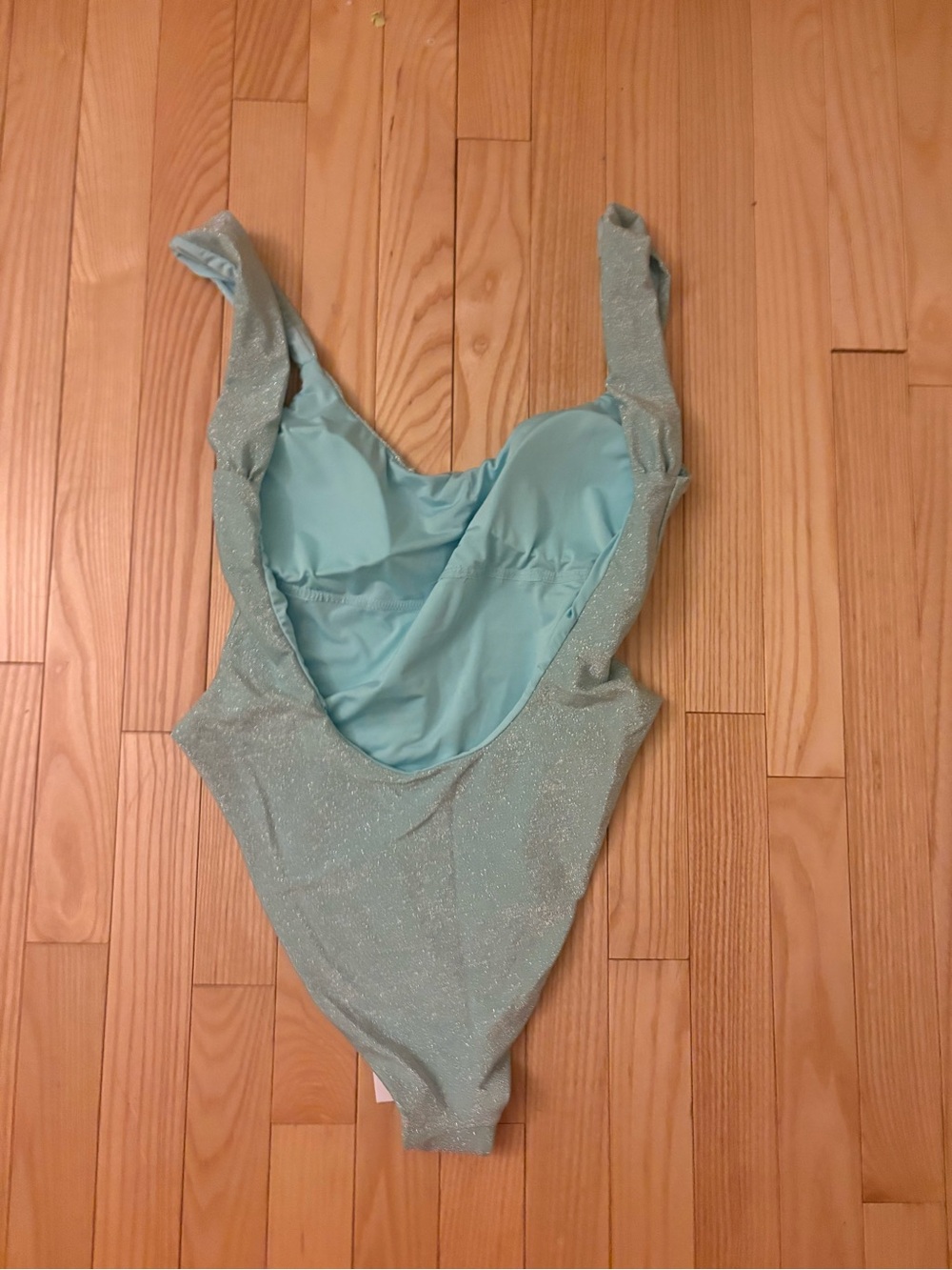 Dippin' Daisy's Sparkle One-Piece Swimsuit in Light Aqua - Picture 2 of 3